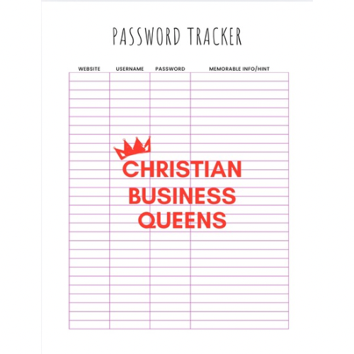 Business Password Tracker