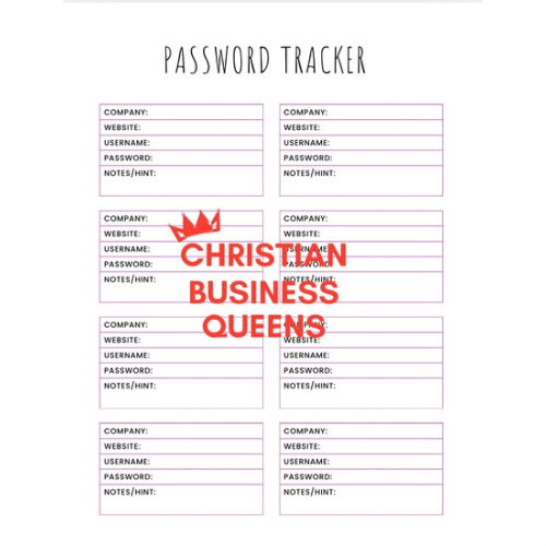 Business Password Tracker