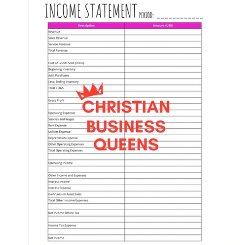 Business Income Statement